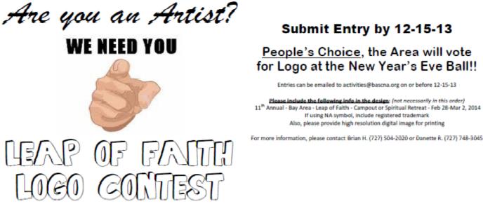 Leap of Faith Logo Contest Submissions Due