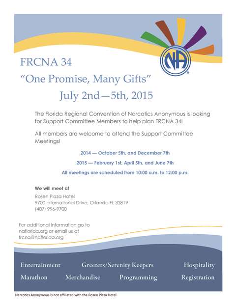 FRCNA Support Committee Meeting